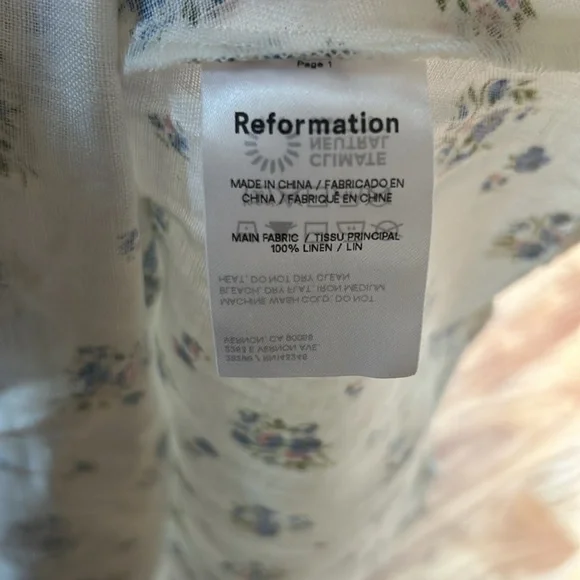 Reformation Tagliatelle Floral-print Linen Midi Dress - Picture 10 of 10